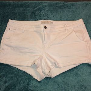 Torrid White Denim Shorts